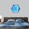 3d rendered illustration - brain tumor hexagonal canvas wall art