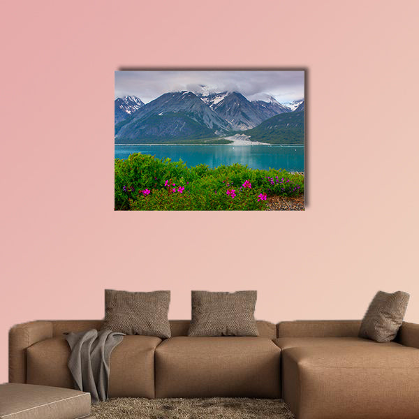 Wild flowers in Glacier Bay National Park, Alaska multi panel canvas wall art