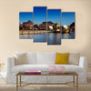 The majestic Sultan Omar Ali Saifuddien Mosque of Brunei lake the surrounding Multi panel canvas wall art