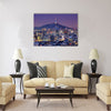 owntown skyline of Seoul Multi panel canvas wall art