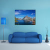 Scenic fishing town of Reine on Lofoten islands in Norway multi panel canvas wall art