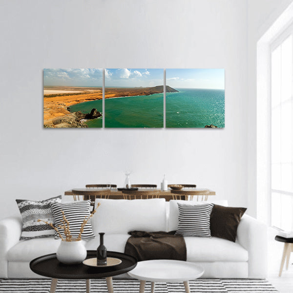 Desoloate coastline panoramic canvas wall art