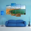 Beautiful dry desoloate coastline in La Guajira Colombia Multi Panel Canvas Wall Art