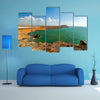 Beautiful dry desoloate coastline in La Guajira Colombia Multi Panel Canvas Wall Art