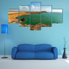 Beautiful dry desoloate coastline in La Guajira Colombia Multi Panel Canvas Wall Art