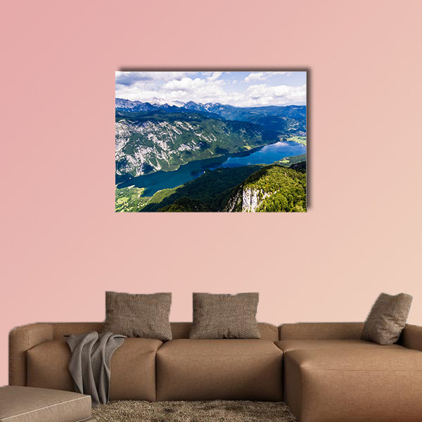 Lake Bohinj und Umgebung südlichen Alpen Berge multi panel canvas wall art