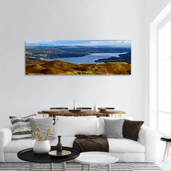 Windermere Lake panoramic canvas wall art