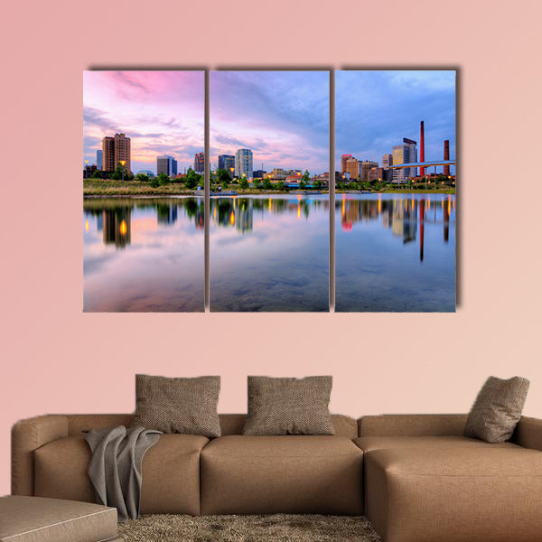 Downtown Birmingham, Alabama, USA multi panel canvas wall art