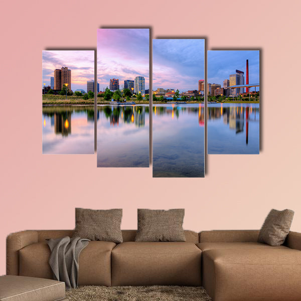 Downtown Birmingham, Alabama, USA multi panel canvas wall art