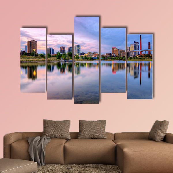 Downtown Birmingham, Alabama, USA multi panel canvas wall art