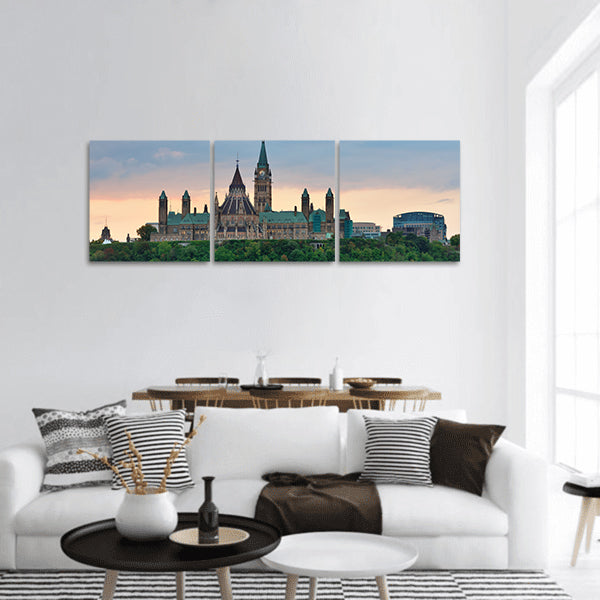 City skyline panoramic canvas wall art