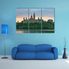 Ottawa city skyline at sunrise in the morning over river multi panel canvas wall art