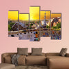 Park Guell museum designed by Antoni Gaudi, Barcelona, Spain multi panel canvas wall art