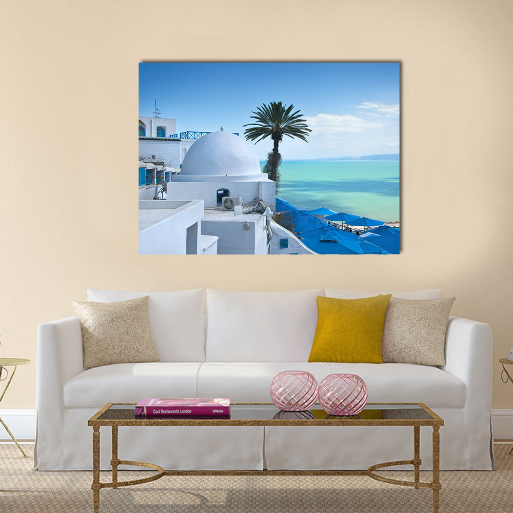Sidi Bou Said, Tunis, Tunisia Multi panel canvas wall art