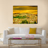 Morocco a landscape of a city wall in the city Multi Panel Canvas Wall Art