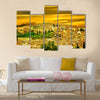 Morocco a landscape of a city wall in the city Multi Panel Canvas Wall Art