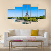 The Eiffel tower in the city of Paris in France Multi panel canvas wall art