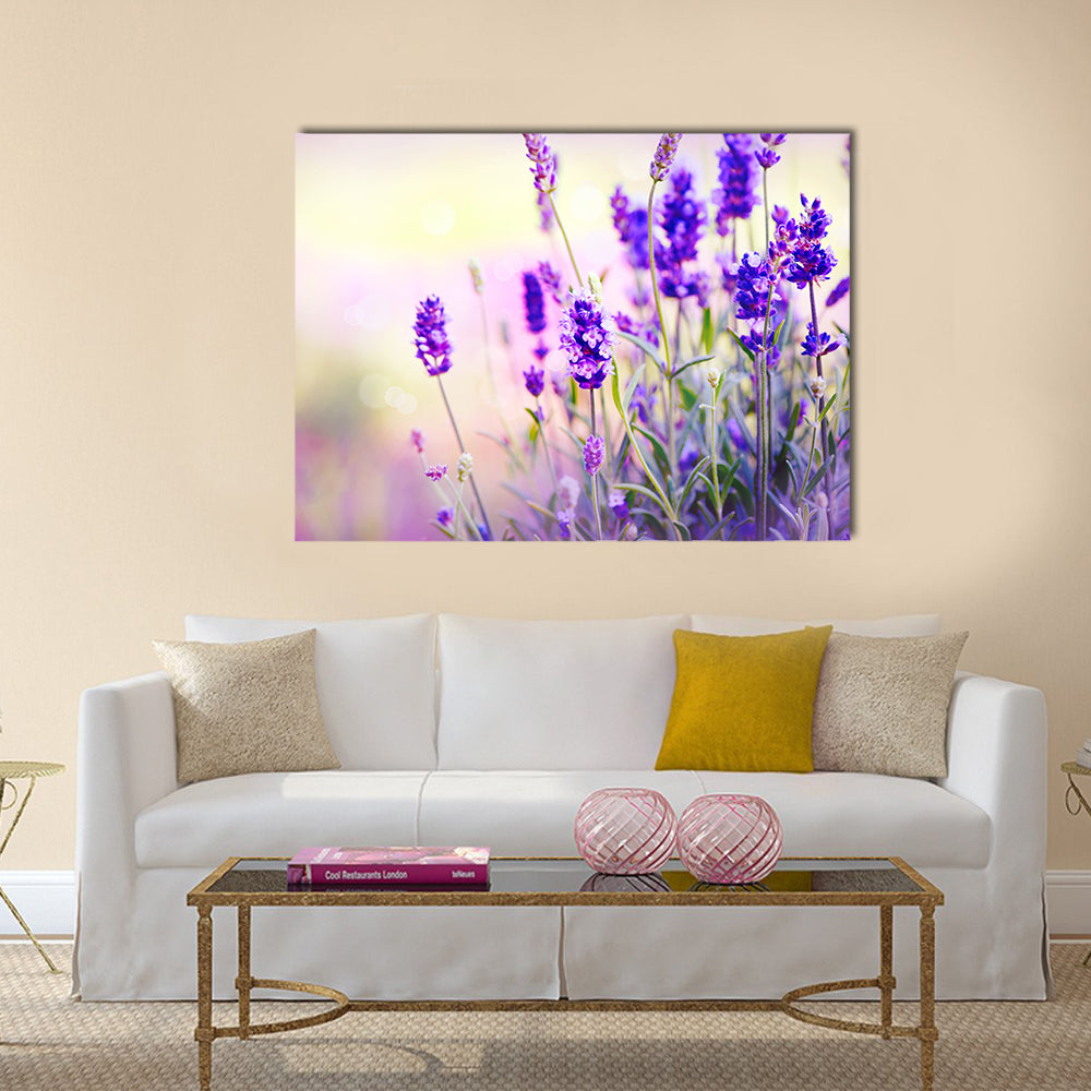 Lavender Field Multi Panel Canvas Wall Art