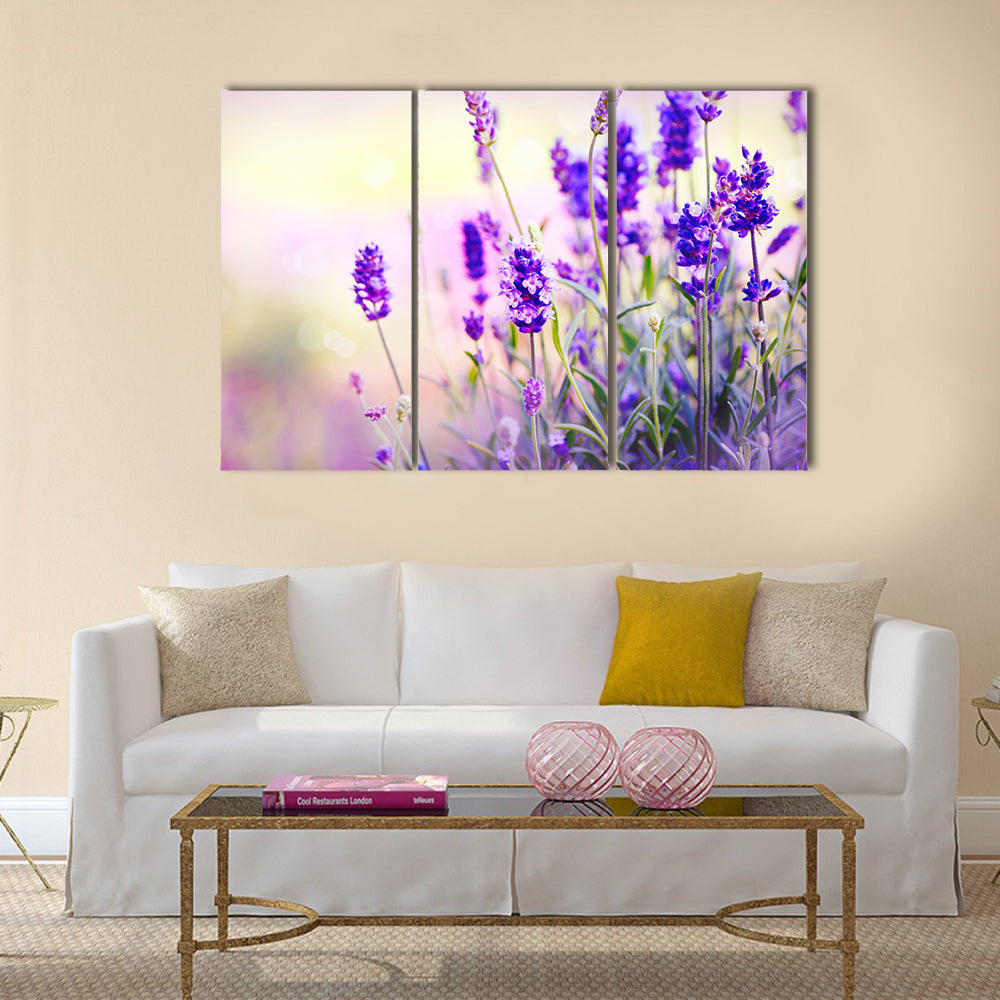 Lavender Field Multi Panel Canvas Wall Art
