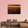 Sunset with a view to Plettenberg Bay in South Africa Multi panel canvas wall art