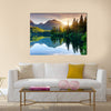 Mountain lake in National Park High Tatra Strbske pleso, Slovakia, Europe Beauty world Multi panel canvas wall art