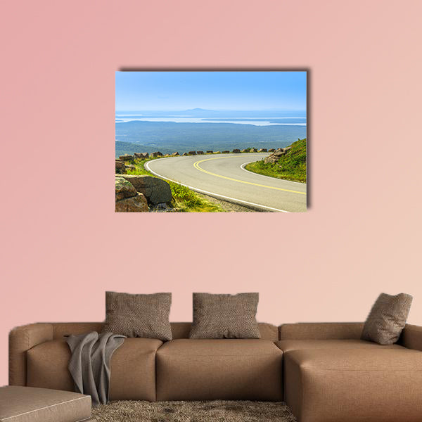Cadillac Mountain drive in Acadia National Park canvas wall art