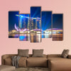 Marina Bay Sands Resort at night multi panel canvas wall art