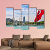 View of Dolmabahce area from the Bosporus multi panel canvas wall art