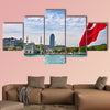 View of Dolmabahce area from the Bosporus multi panel canvas wall art