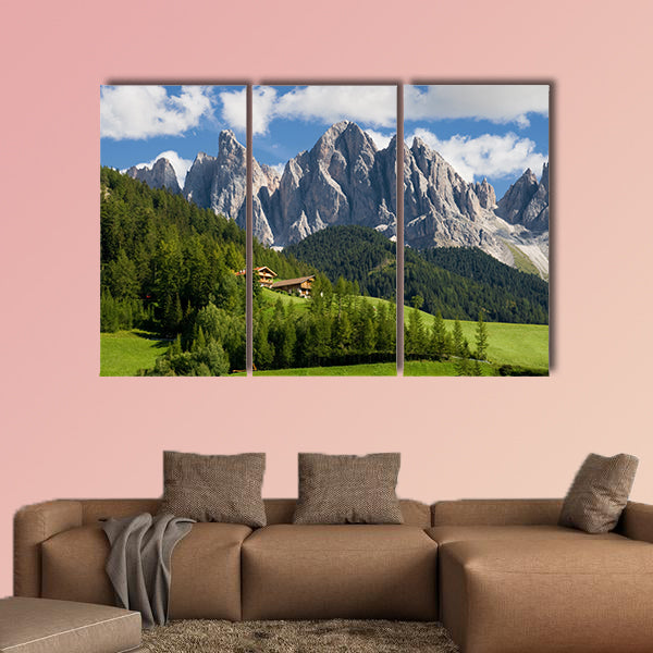 Peaks of the Odle group in the South Tirol, Italy multi panel canvas wall art