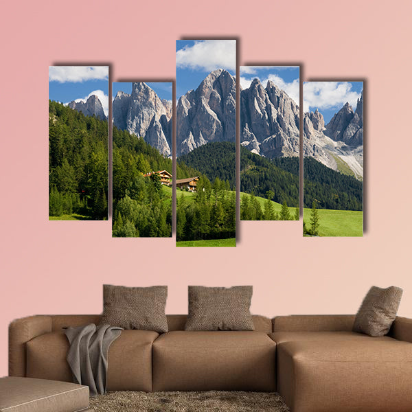 Peaks of the Odle group in the South Tirol, Italy multi panel canvas wall art