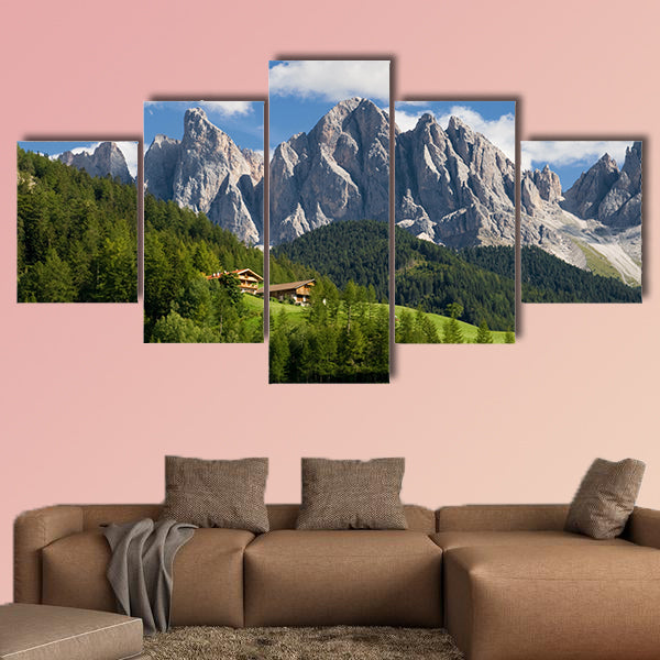 Peaks of the Odle group in the South Tirol, Italy multi panel canvas wall art