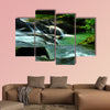 Beautyfull waterfall in Thailand Multi panel canvas wall art