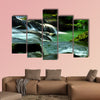 Beautyfull waterfall in Thailand Multi panel canvas wall art