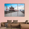  Ancient tower at dusk in Xian city wall, China multi panel canvas wall art