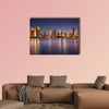 San Diego Skyline Long Exposure Multi panel canvas wall art