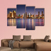 San Diego Skyline Long Exposure Multi panel canvas wall art