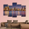 San Diego Skyline Long Exposure Multi panel canvas wall art