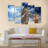 The Tower Bridge at sunset, London Multi panel canvas wall art