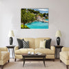 Beautiful Adriatic Bay and the Village near Split Multi panel canvas wall art