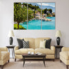 Beautiful Adriatic Bay and the Village near Split Multi panel canvas wall art