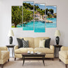 Beautiful Adriatic Bay and the Village near Split Multi panel canvas wall art