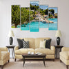 Beautiful Adriatic Bay and the Village near Split Multi panel canvas wall art