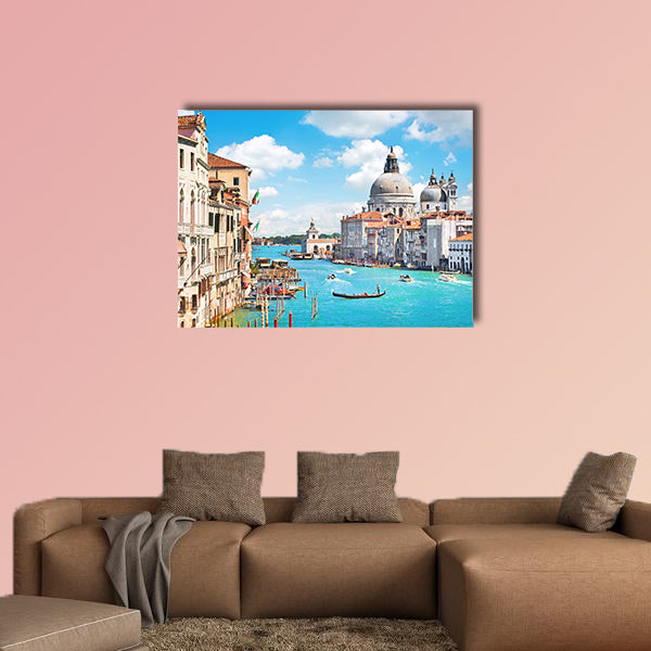 Canal Grande and Basilica di Santa Maria della Salute, Venice, Italy multi panel canvas wall art