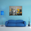 Packaging line with robotic arm at work multi panel canvas wall art