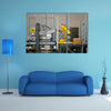 Packaging line with robotic arm at work multi panel canvas wall art