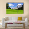 Picturesque Dolomites landscape with mountain road Multi panel canvas wall art