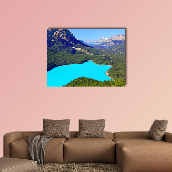 Peyto Lake of Banff National Park in Canada Multi panel canvas wall art