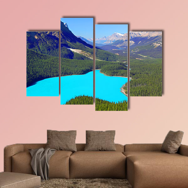 Peyto Lake of Banff National Park in Canada Multi panel canvas wall art