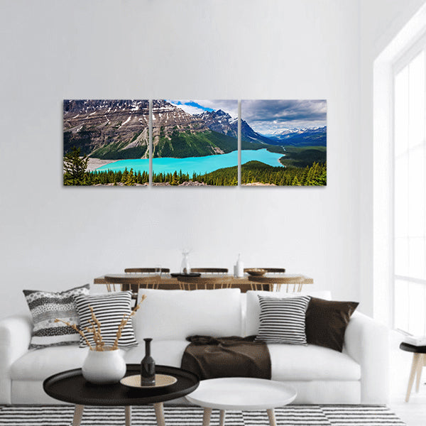Peyto Lake panoramic canvas wall art